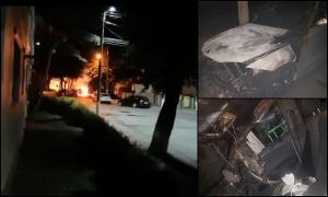 BMW făcut scrum la Hârlău, Iaşi. Maşina arsă este a unui poliţist