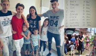 Zece fraţi din Arad, rămaşi fără tată, locuiesc în 35 de metri pătraţi