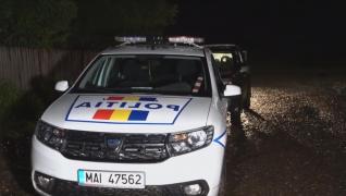 Mașină de poliție în mnisiune