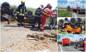 Accident mortal la Satu Mare, impact devastator între un TIR şi o autoutilitară