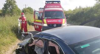 Locul accidentului de la Beliu, Arad