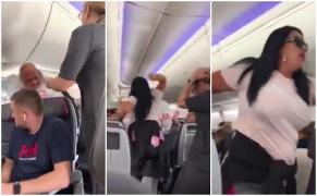 O iubită geloasă i-a spart laptopul în cap bărbatului său, după ce s-a uitat la altă femeie, în avion (Video)