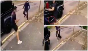 Fotbaliştid e top atacaţi cu cuţitele