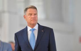 Klaus Iohannis într-o conferință de presă