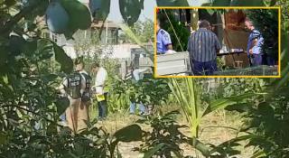 Anchetatori la casa criminalului din Caracal