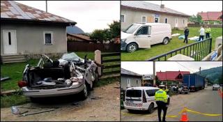 Maşina în care se aflau cei patru băieţi a intrat sub un TIR