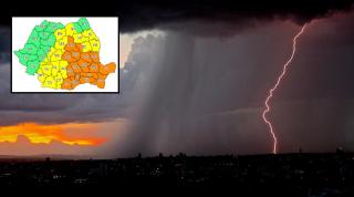 Vreme rea în 16 județe și București