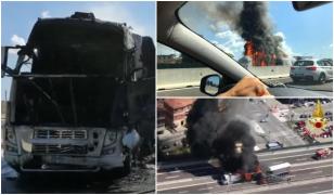 Şofer mort carbonizat