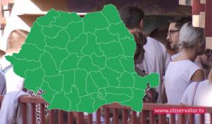 Harta de Bacalaureat cu judeţele României