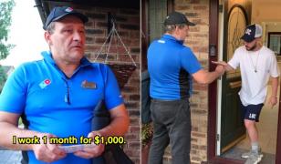 Bacşiş de 1000 de lire pentru Ovidiu, un român care livrează pizza în Anglia