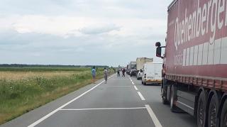 Locul accidentului de la Priseaca