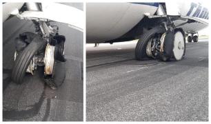 Incident la aterizarea unui avion, pe Aeroportul Otopeni. Pneurile de la trenul de aterizare au explodat