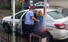 Mașină de poliție la o intervenție