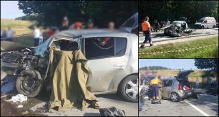 Accident groaznic, în această dimineaţă, în Milostea, un sat în comuna Slătioara din judeţul Vâlcea