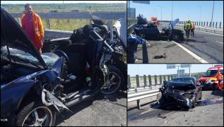 Accident grav pe autostrada A1, sensul de mers Nădlac-Arad