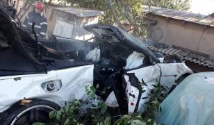 Accident în Văcăreni, Tulcea cu un BMW M6 la peste 150 kmh
