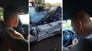 Scenă din live-ul cu accidentul din Tulcea