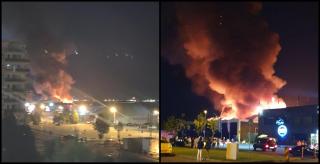 Incendiu puternic la clubul Bamboo, din Mamaia