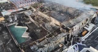 Incendiu uriaş în Mamaia