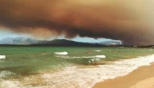 Incendiu de vegetație în Grecia