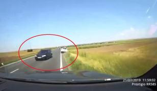 Imagini de infarct cu o şoferiţă din Buzău pe o şosea din Constanţa