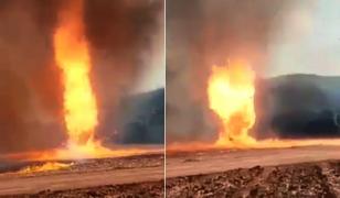 Video cu momentul în care se formează o tornadă de foc