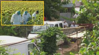 Anchetatori la casa criminalului din Caracal