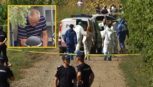 Locul unde au fost găsite rămășițele în Caracal