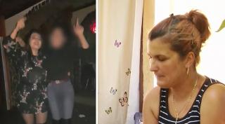 Mama Luizei Melencu privește fotografiile fiicei