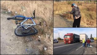 Biciclist omorât de TIR pe o şosea din Dolj. Bărbatul de 45 de ani a murit pe loc (Video)
