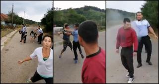 Bătaie generală între doi polițiști și mai mulți localnici din Sălaj