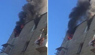 Incendiul la garsoniera unui bloc din Ferentari