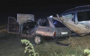 Mașina distrusă în accidentul de pe DN 2 din Buzău