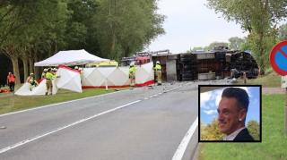 Imagini de la accidentul rutier în care a murit olandezul căutat pentru uciderea fetiţei din Gura Şuţii