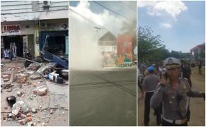 Un cutremur de 6.5 pe scara Richter a lovit Indonezia. Clădiri prăbușite, alunecări de teren, oameni căzuți în stradă (Video)