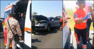 Maneliştii Sorinel Copilul de Aur şi fratele lui Adi de Adi, accident cu Porsche lângă Olteniţa (Video)