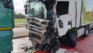 Accident cu trei TIR-uri