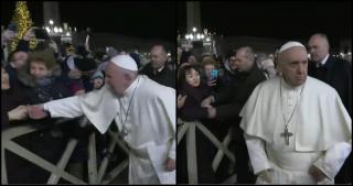 Papa Francisc, enervat la culme de gestul unei femei