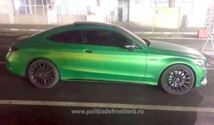 Mercedes confiscat de poliţiştii de frontieră din vama Giurgiu