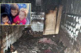 Cei patru fraţi au murit ar;i de vii, după ce camera în care se aflau a fost cupinsă de flăcări