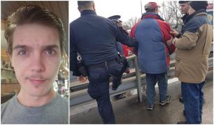 În poză Cristian (stânga), unul dintre salvatori