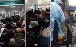 Sute de pacienţi în spitalele din China