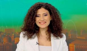 Prezentatoarea Horoscopului, Nadina Zissu, în platoul Observator