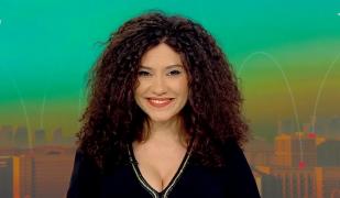Prezentatoarea Horoscopului, Nadina Zissu, în platoul Observator