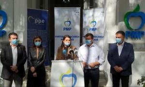 Elena Băsescu, alături de Eugen Tomac, la prezentarea candidaților din Constanța ai PMP