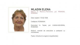 O bunică de 82 de ani din Caraş-Severin, dată în urmărire pentru trafic de droguri. Elena Mladin e căutată de 5 ani