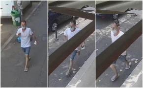 Un bărbat apare fugind în fotografia publicată de Poliţie