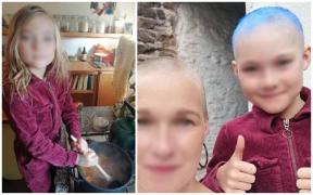 O fetiță de 9 ani și-a pierdut aproape tot părul în carantină, după închiderea școlilor