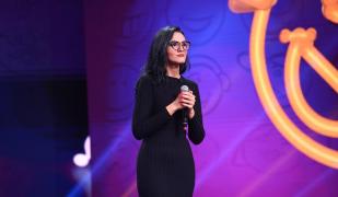Gabriela Porumbacu în platoul iUmor