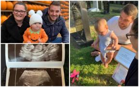 O tânără mamă și-a purtat bebelușul mort în pântece 10 săptămâni, ca sora geamănă să aibă șanse la viață